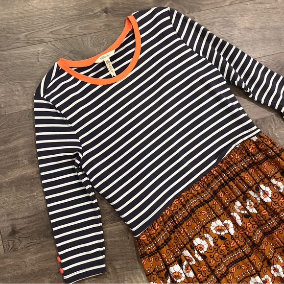 Matilda Jane Womens Dress Size M Medium Striped Floral Fit & Flare - Picture 2 of 5